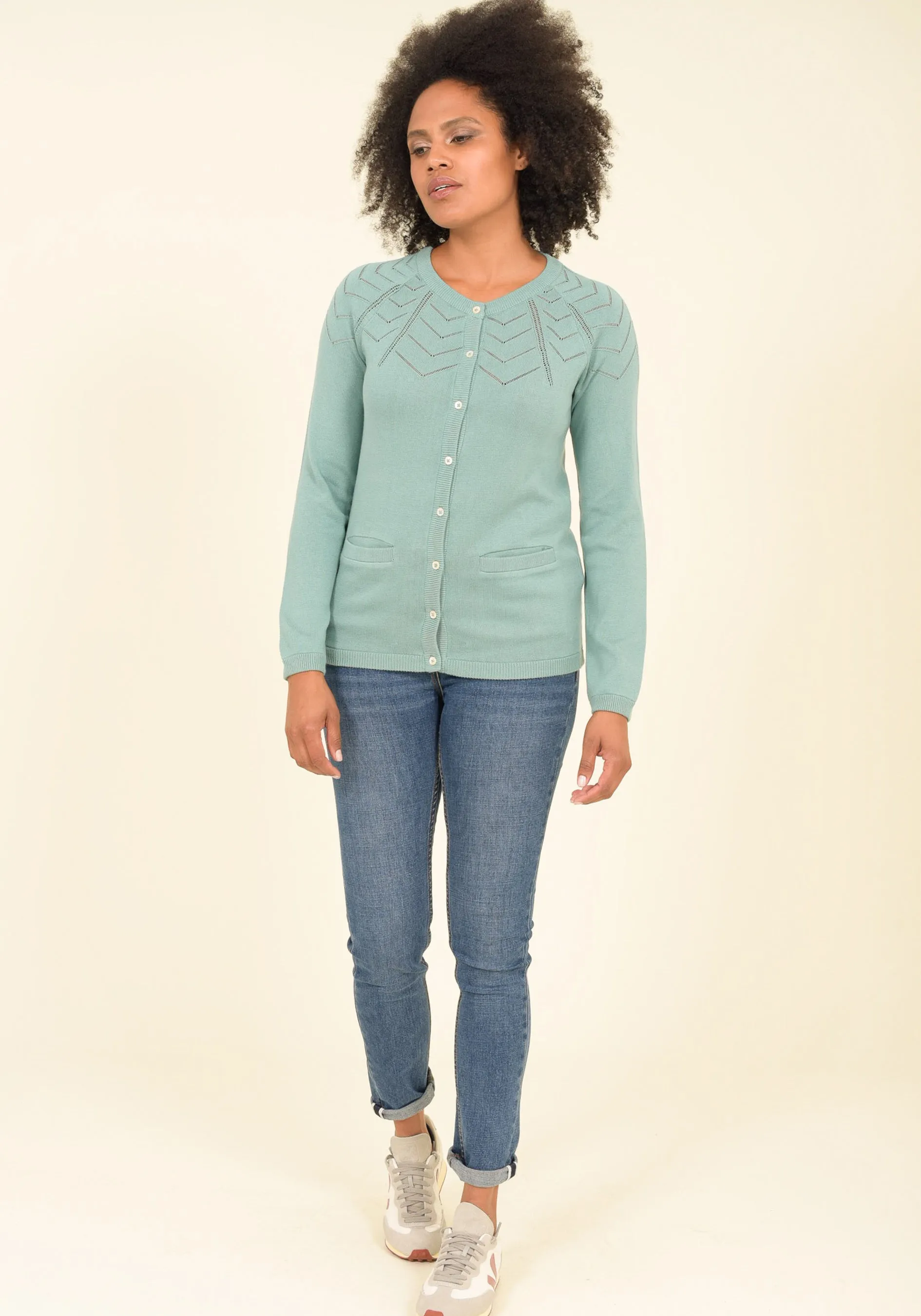 Pointelle Cardigan