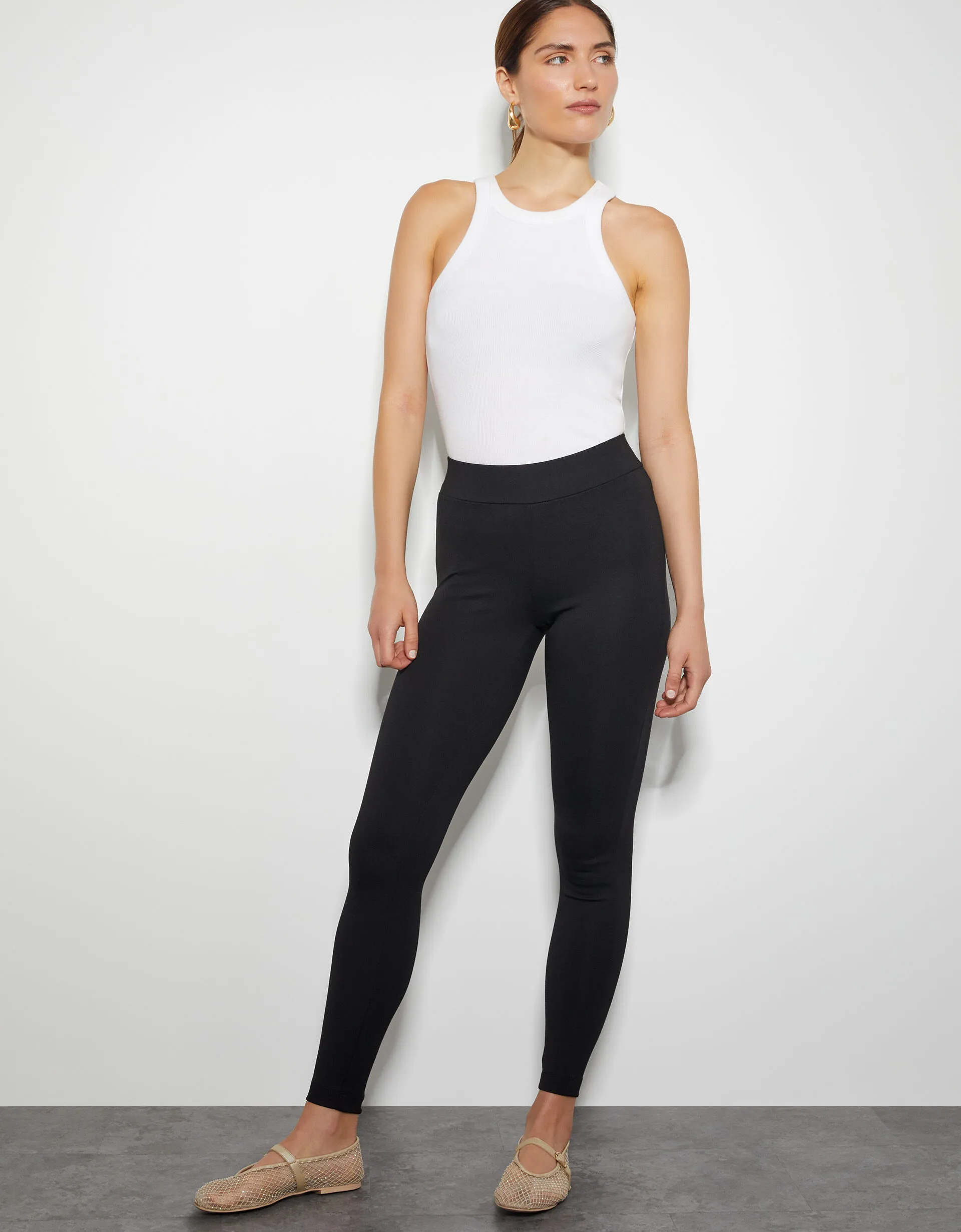 Pree High Rise Ponte Leggings Black