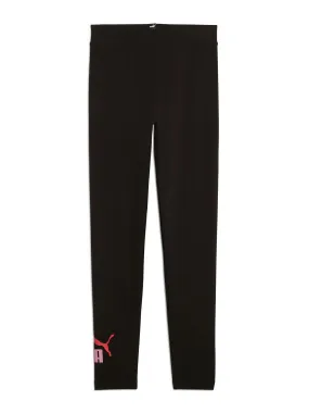 Puma Girls Essentials Logo Leggings - Black