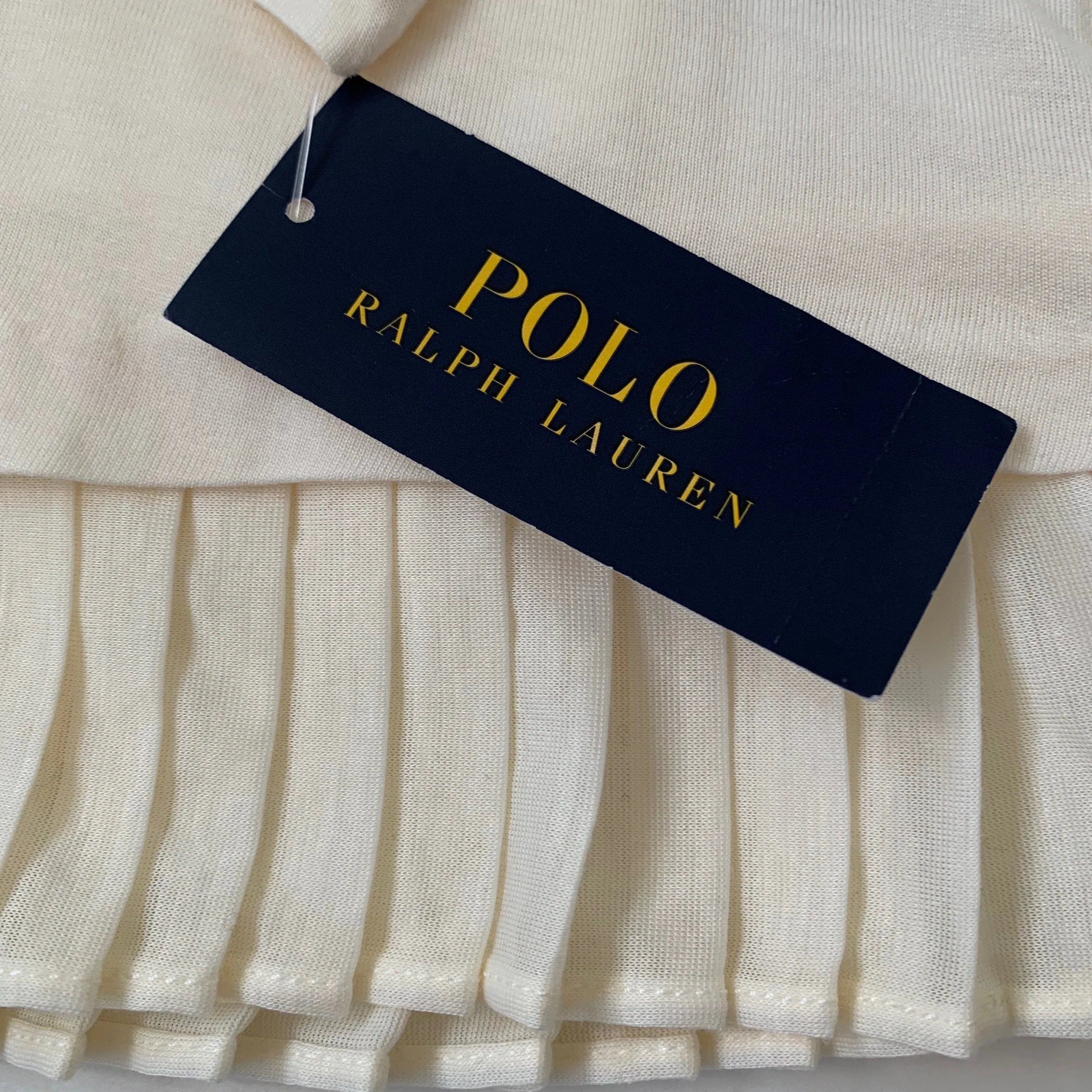 Ralph Lauren Cream Top With Pleat Detail: 7 Years (Brand New)