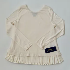 Ralph Lauren Cream Top With Pleat Detail: 7 Years (Brand New)