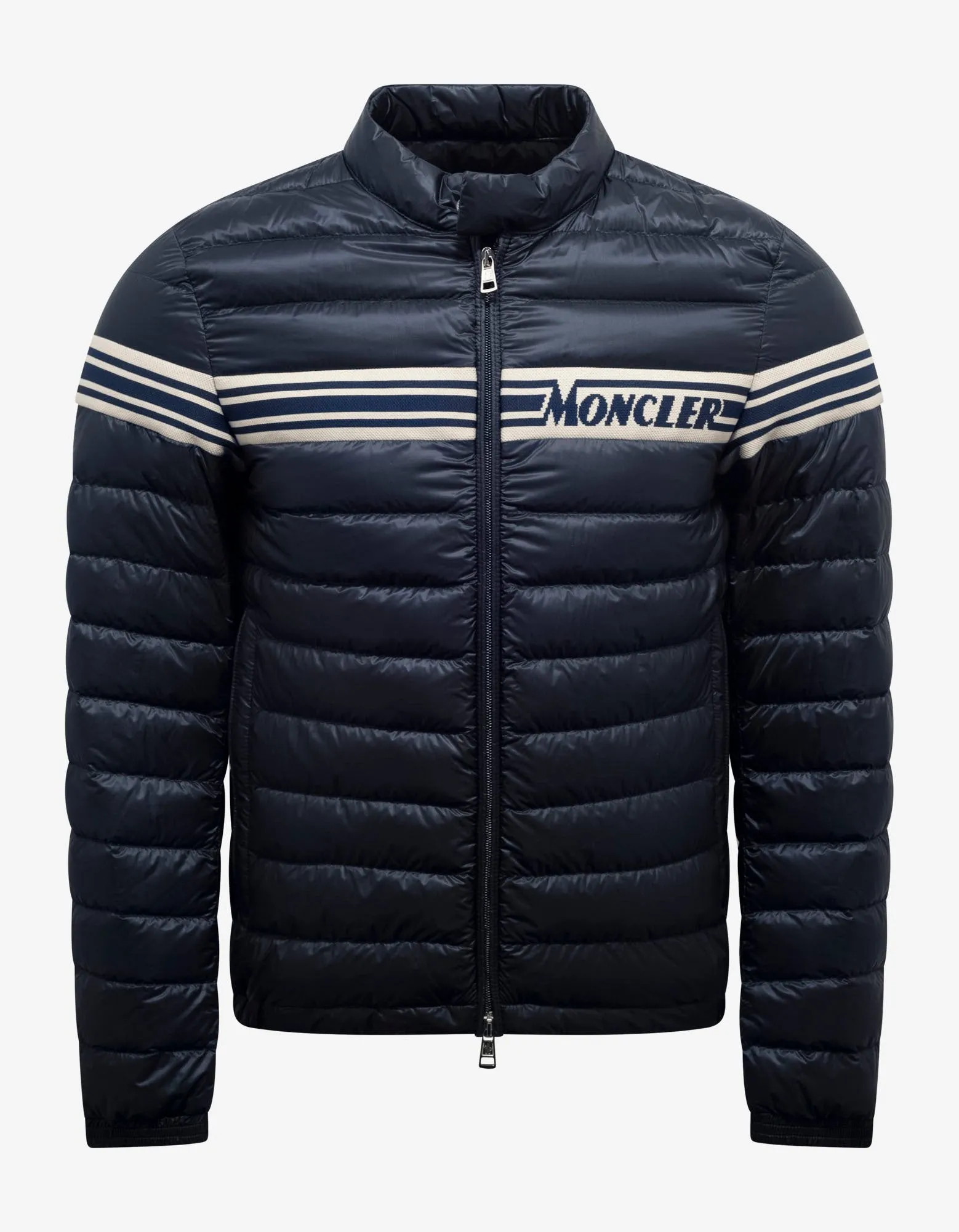 Renald Navy Blue Nylon Down Jacket