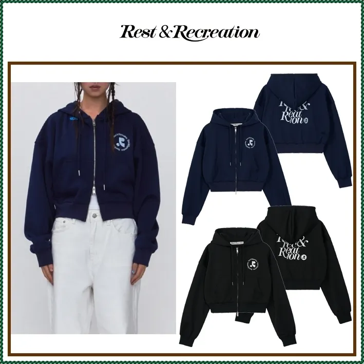 Rest & Recreation  |Street Style Long Sleeves Plain Logo Hoodies & Sweatshirts