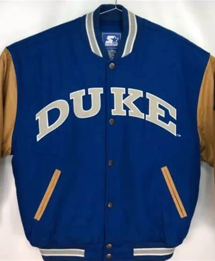 Retro Duke Basketball Letterman Jacket - William Jacket