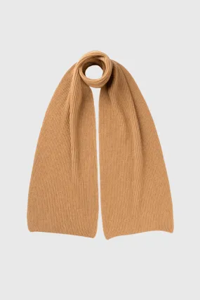 Ribbed Scottish Cashmere Scarf