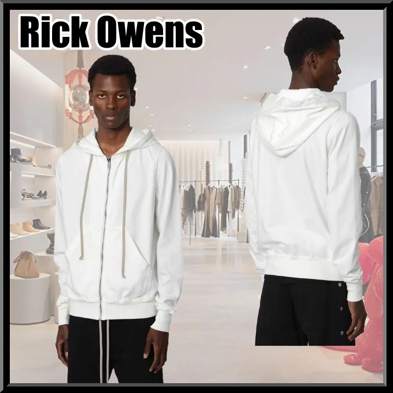 RICK OWENS  |Sweat Street Style Long Sleeves Plain Cotton Designers