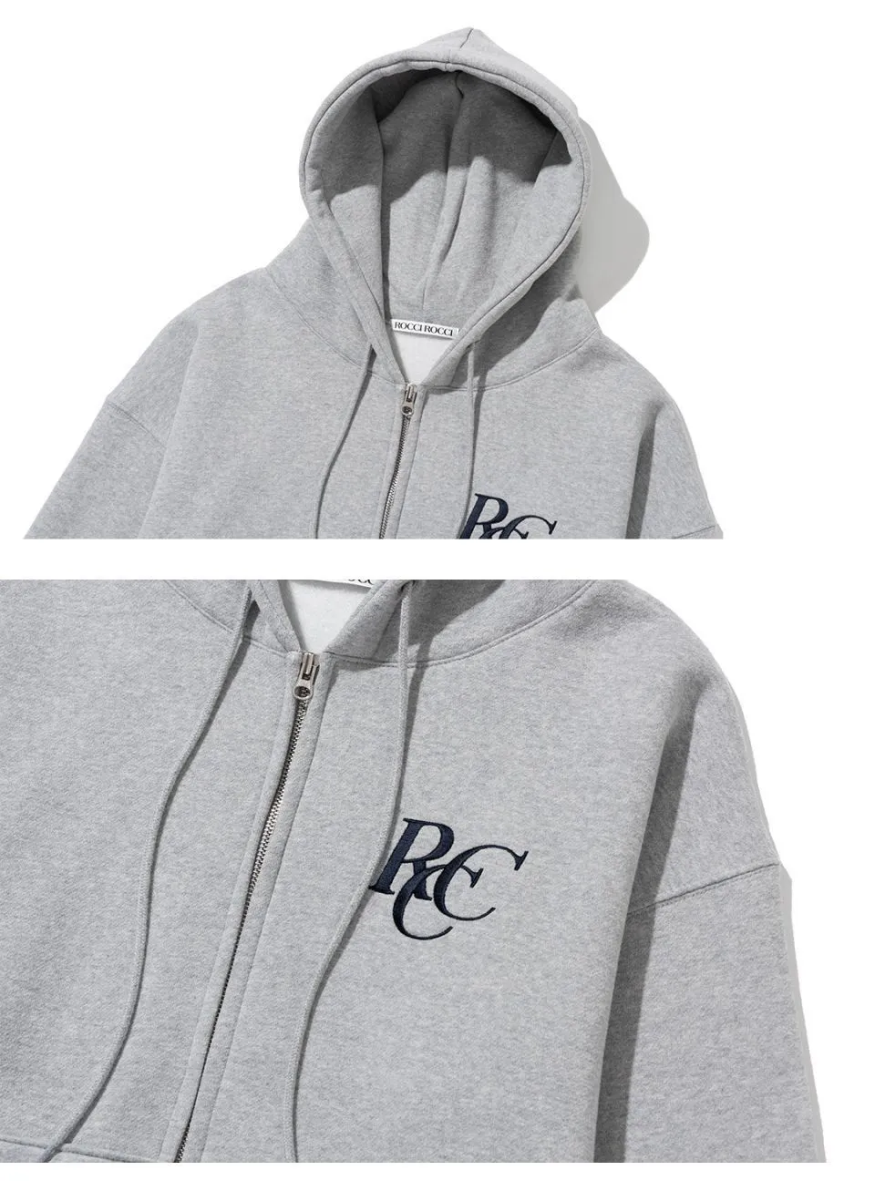 rocci rocci  |Street Style Long Sleeves Plain Oversized Logo