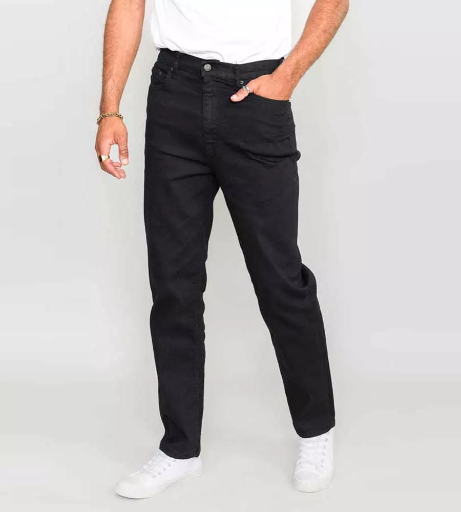 Rockford Mens Black Comfort Fit Stretch Jeans (CARLOS BLACK)