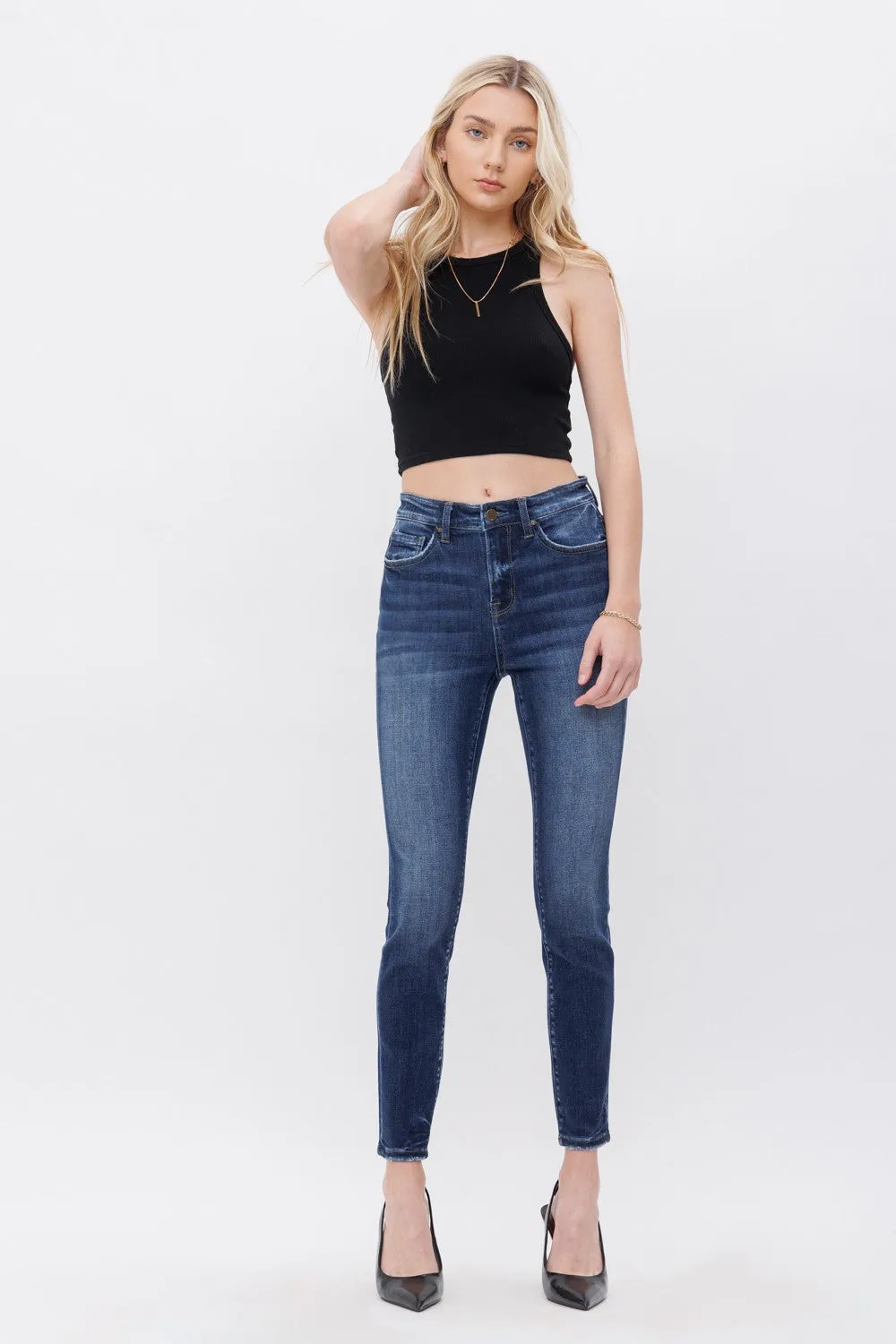 Samara High Rise Ankle Skinny Denim