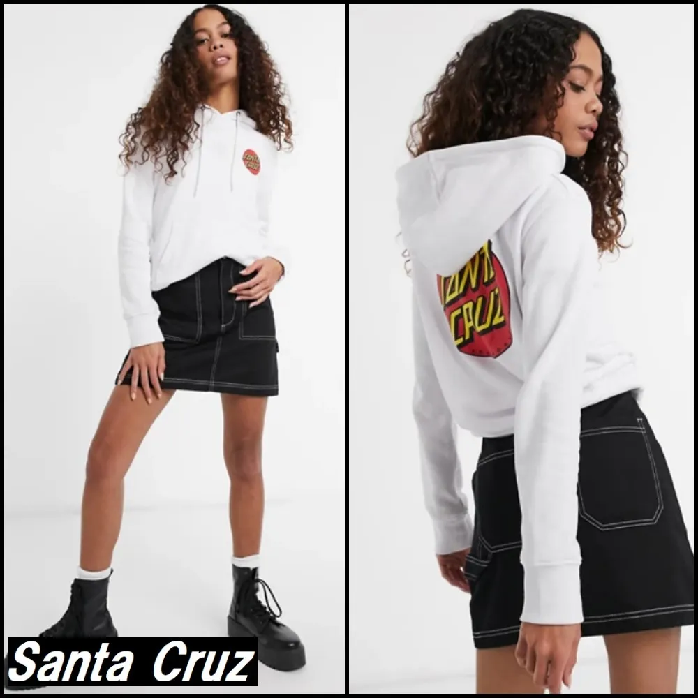 SANTA CRUZ  |Street Style Long Sleeves Plain Logo Hoodies & Sweatshirts