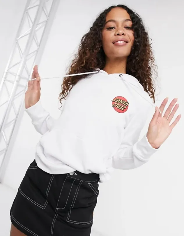 SANTA CRUZ  |Street Style Long Sleeves Plain Logo Hoodies & Sweatshirts