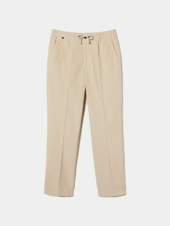 Slim fit corduroy pants