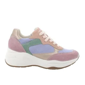 SNEAKERS IGI&CO DONNA SCAMOSCIATO/SINTETICO LAMINATA CHIFFON INDACO CON ZEPPA 5664822