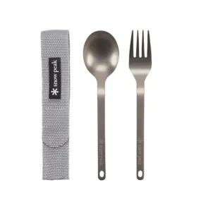 Snow Peak  Titanium Fork & Spoon Set - Posate