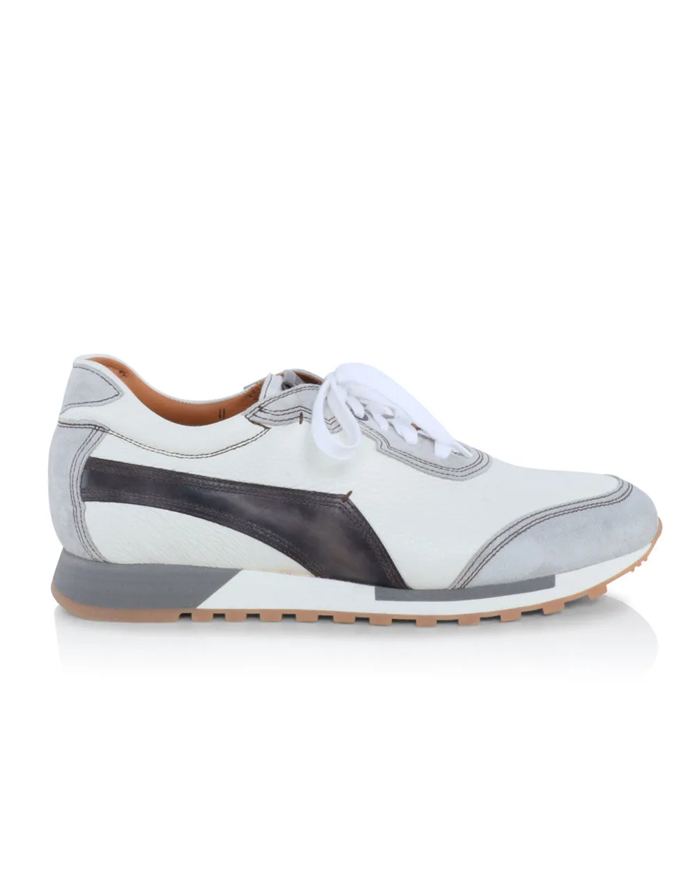 Sportivo Veloce Sneaker in Milk and Light Grey