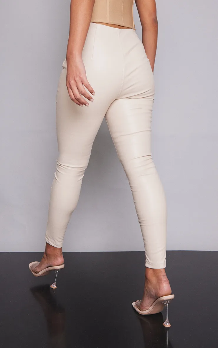 Stone Faux Leather Stretch Leggings