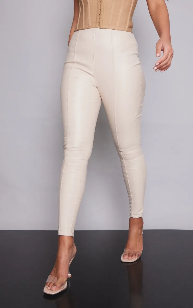 Stone Faux Leather Stretch Leggings