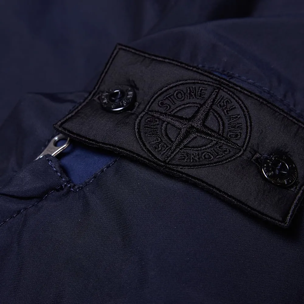 Stone Island Shadow Project Garment Dyed Diagonal Weave MA-1 Bomber JacketNavy