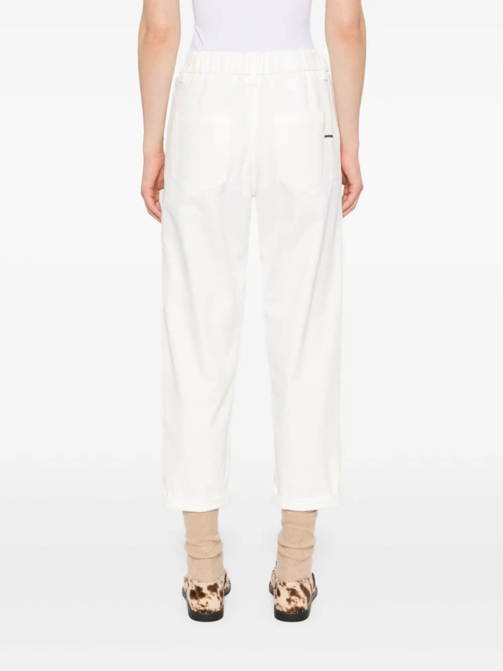 STRETCH COTTON TROUSERS