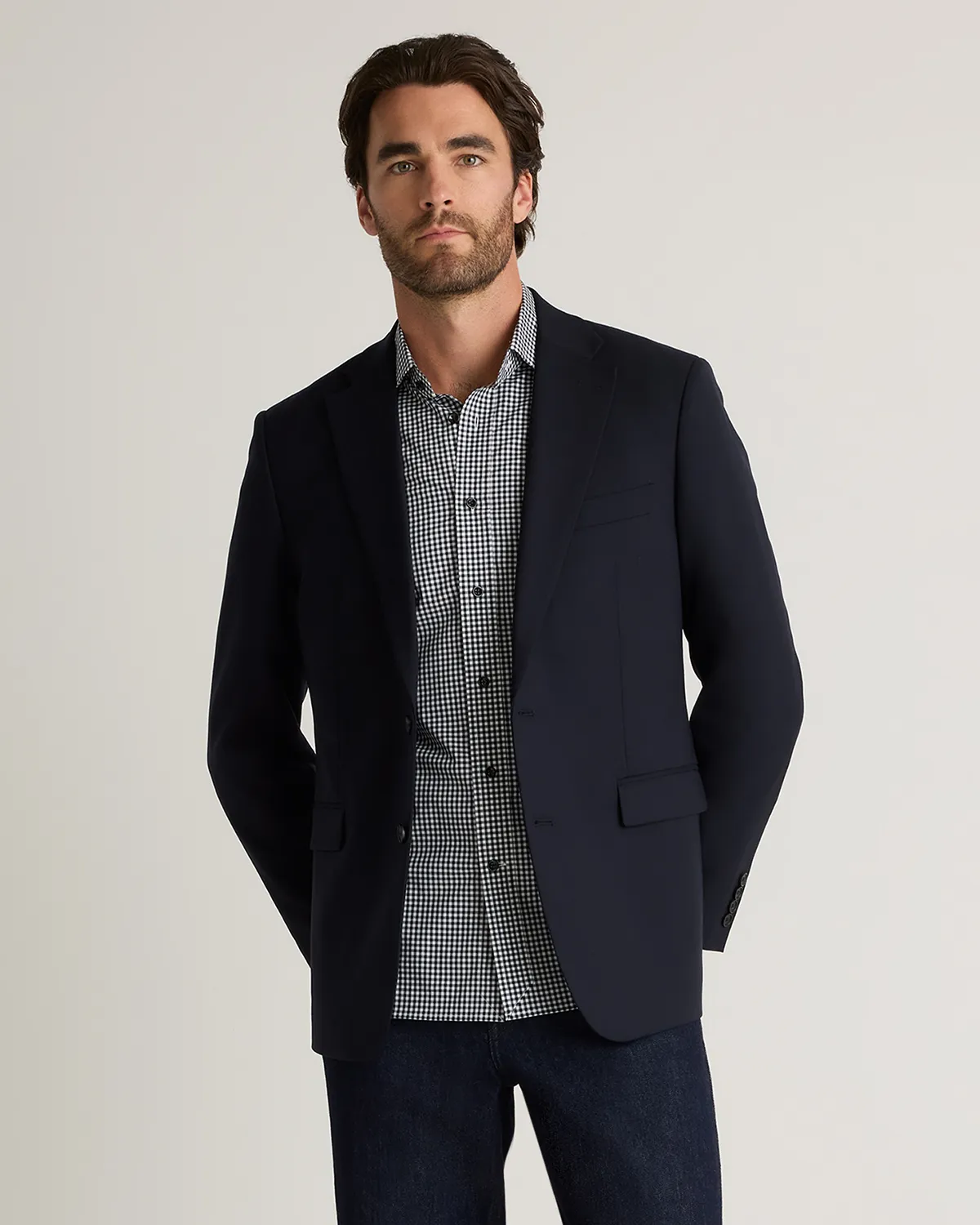 Stretch Wool Blazer