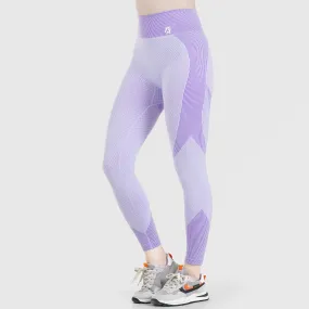 Striped Seamless Leggings (Purple)