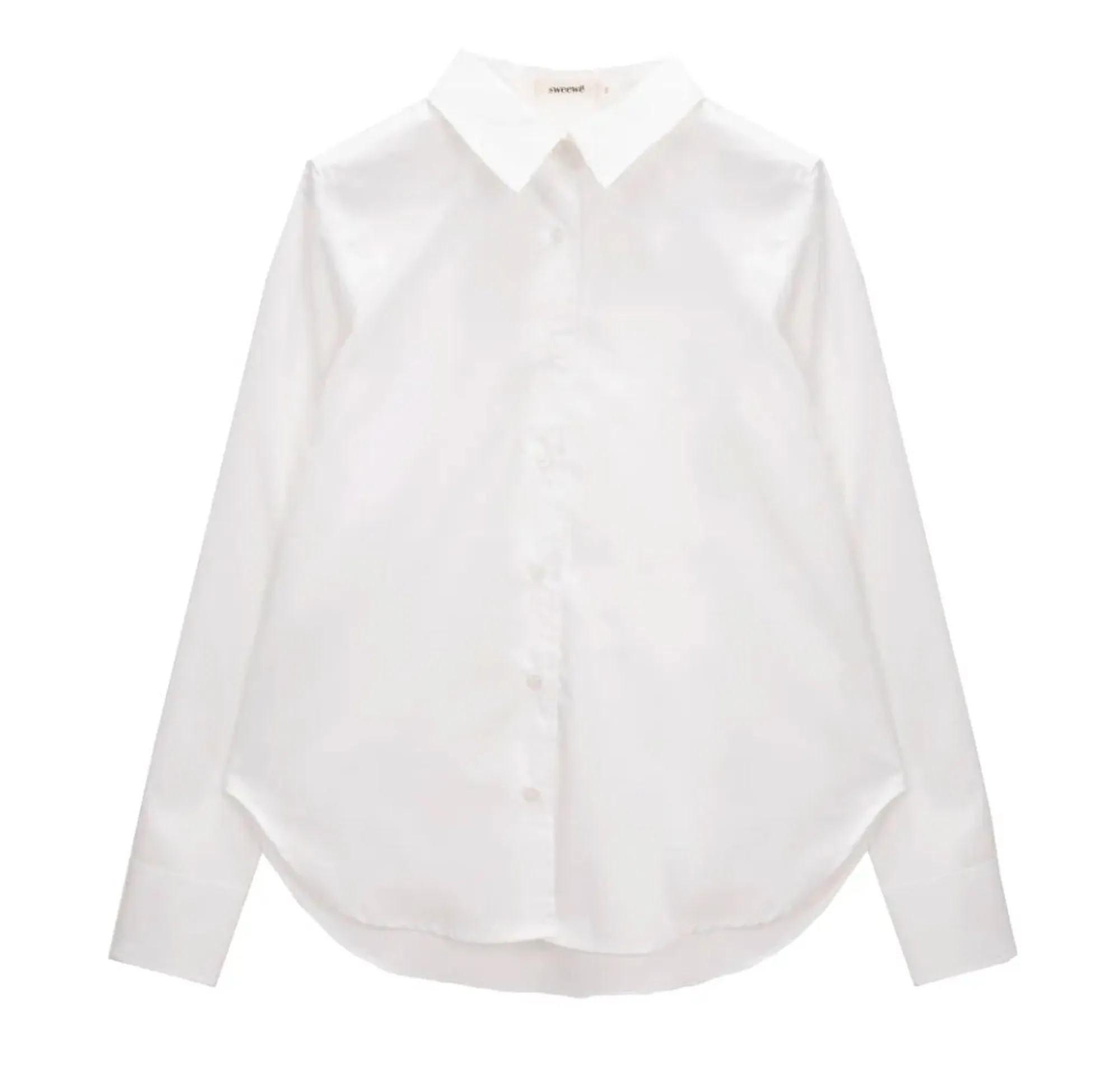 SWEEWE PARIS LONG SLEEVE BUTTON DOWN in White