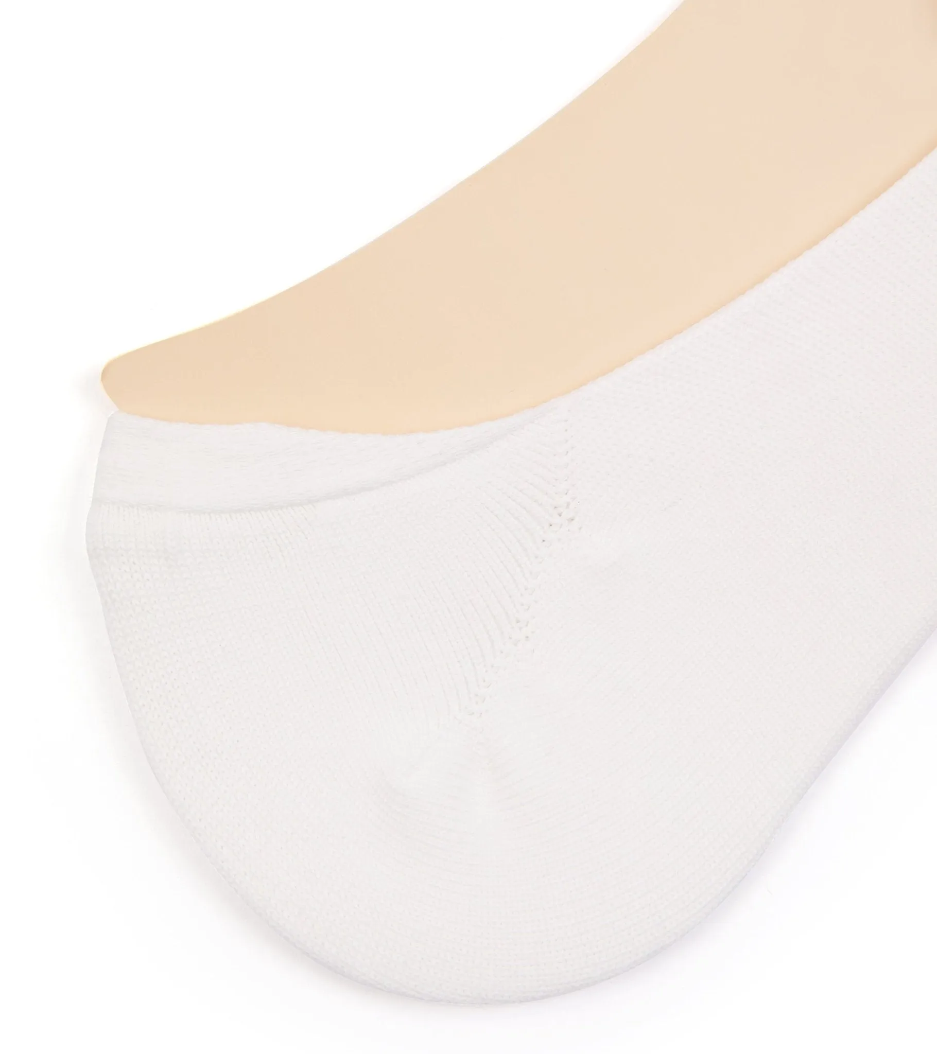 Tabio No-Show Socks: White