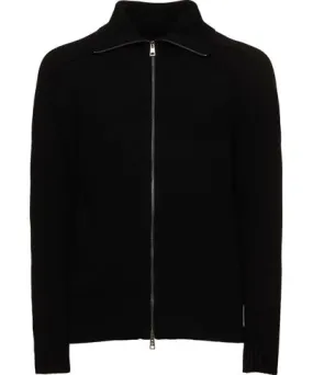 Tagliatore Full-zip Wool Blend Cardigan