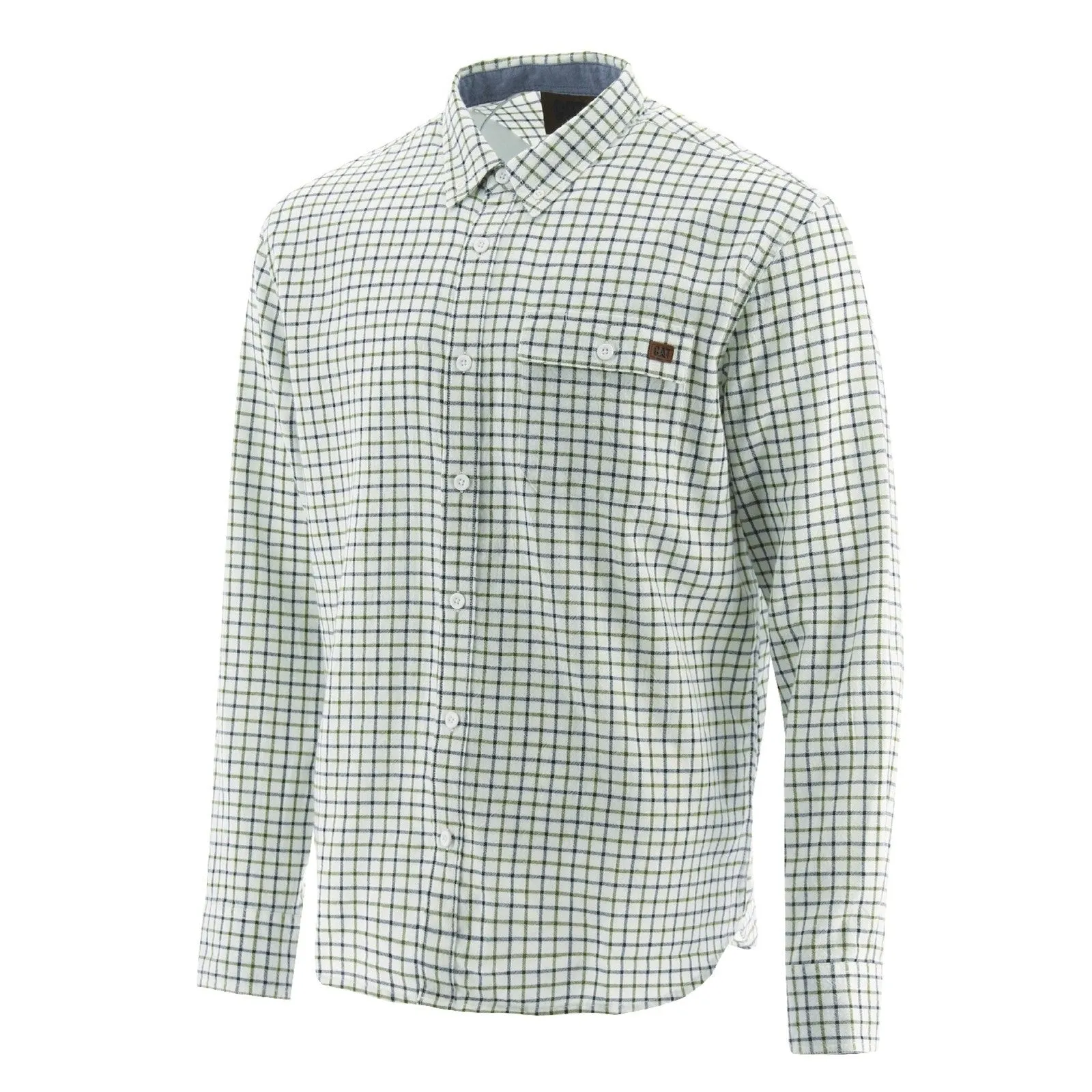 Tattersall Button Down Shirt  Chive