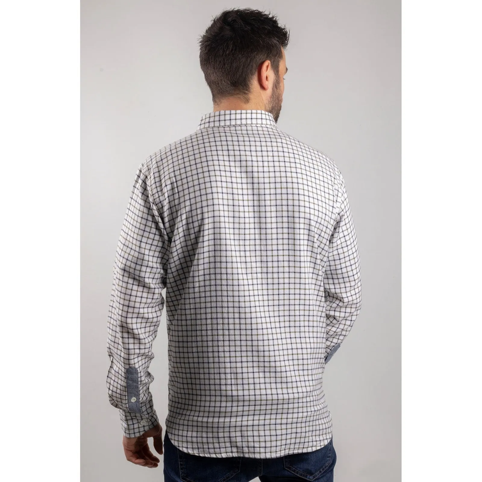 Tattersall Button Down Shirt  Chive