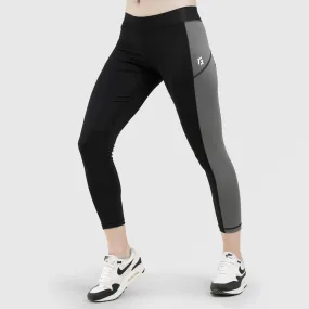 Time Leggings (Black-Grey)