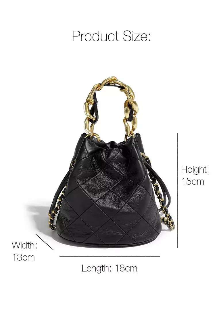 Twenty Eight Shoes Chic Lingge Faux Leather Bucket Bag JW FB-6907