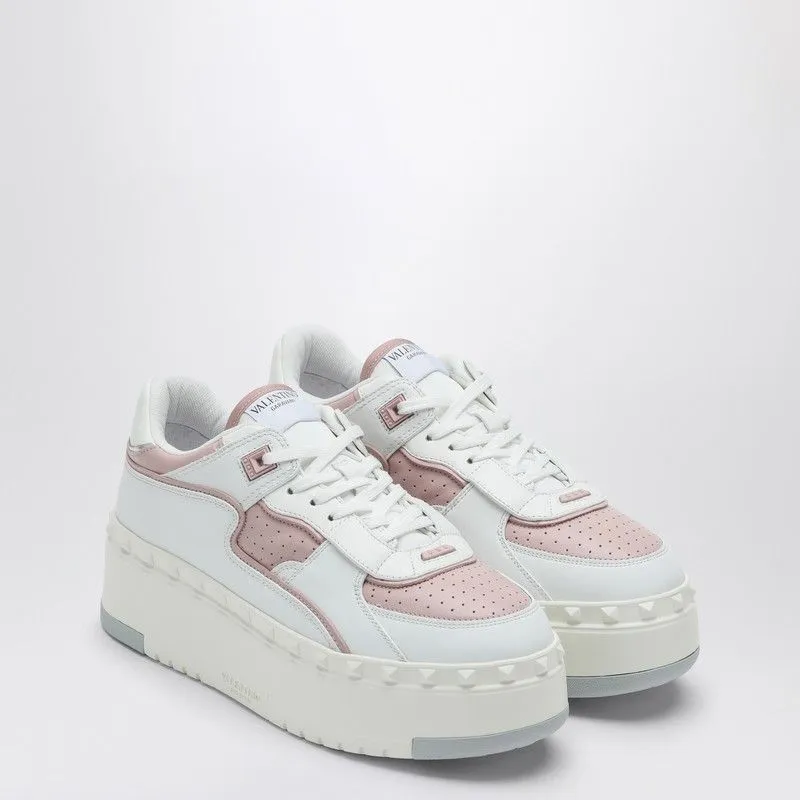 VALENTINO GARAVANI Freedots XL White/Pink Women's Sneaker