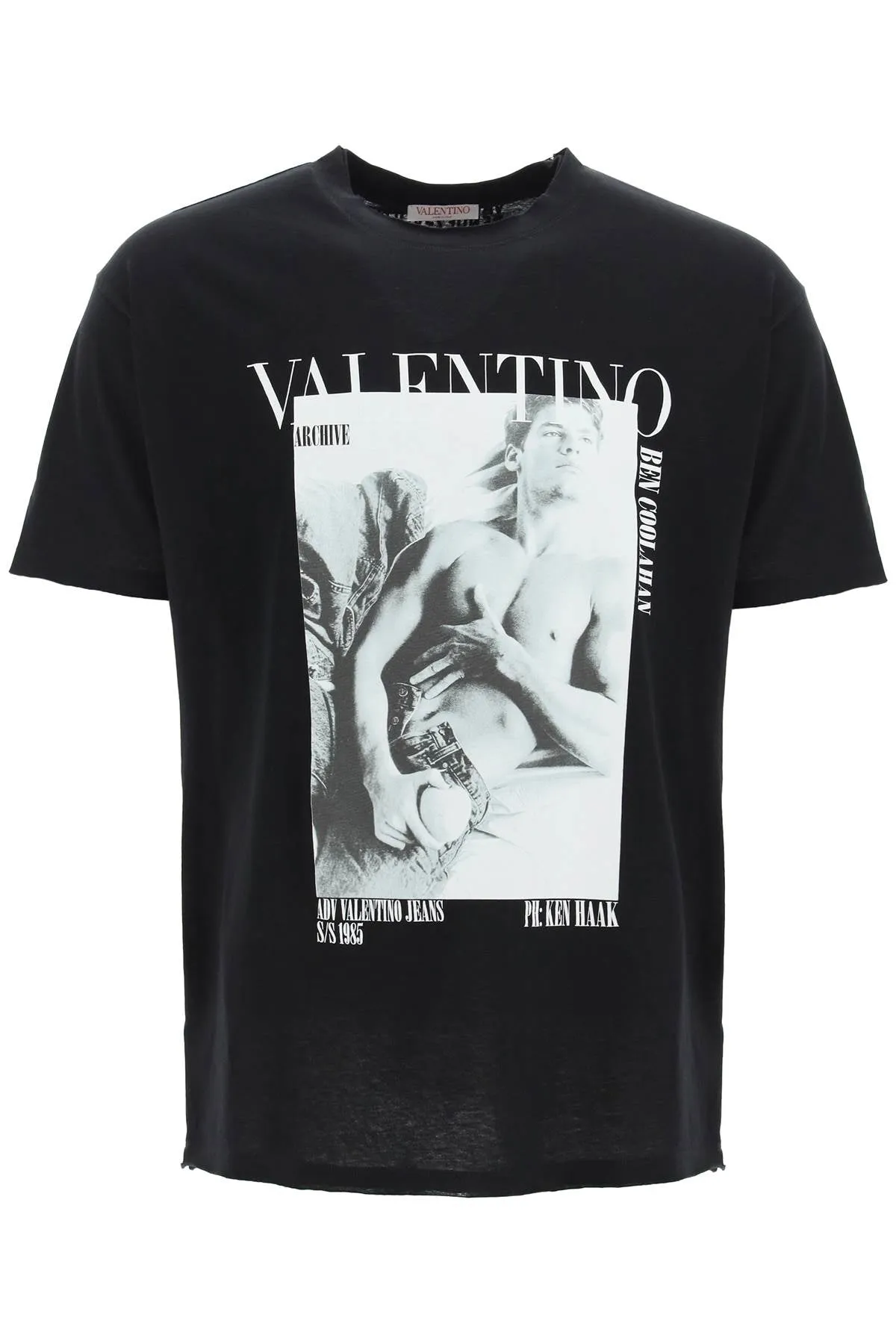 Valentino Logo Printed Crewneck T-Shirt