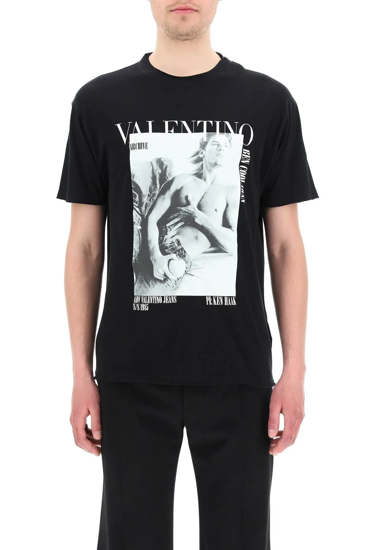 Valentino Logo Printed Crewneck T-Shirt