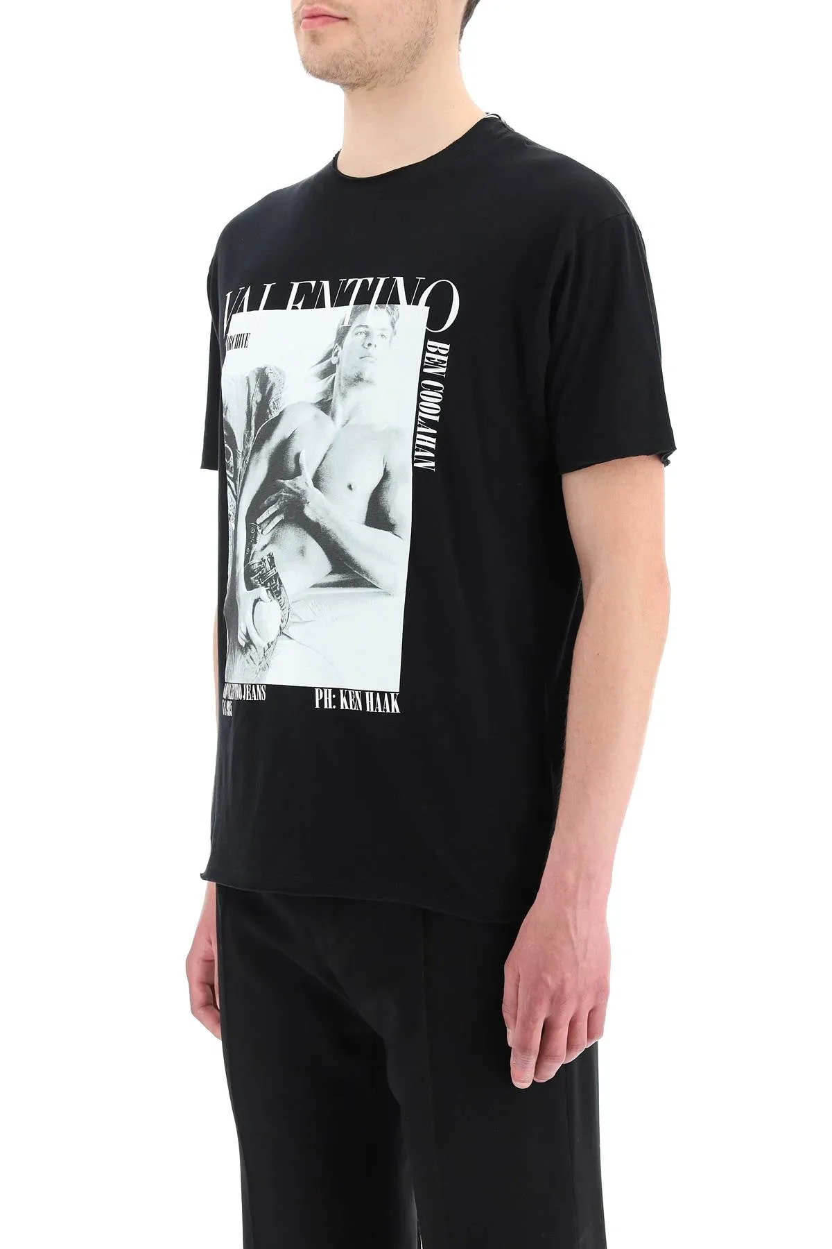 Valentino Logo Printed Crewneck T-Shirt