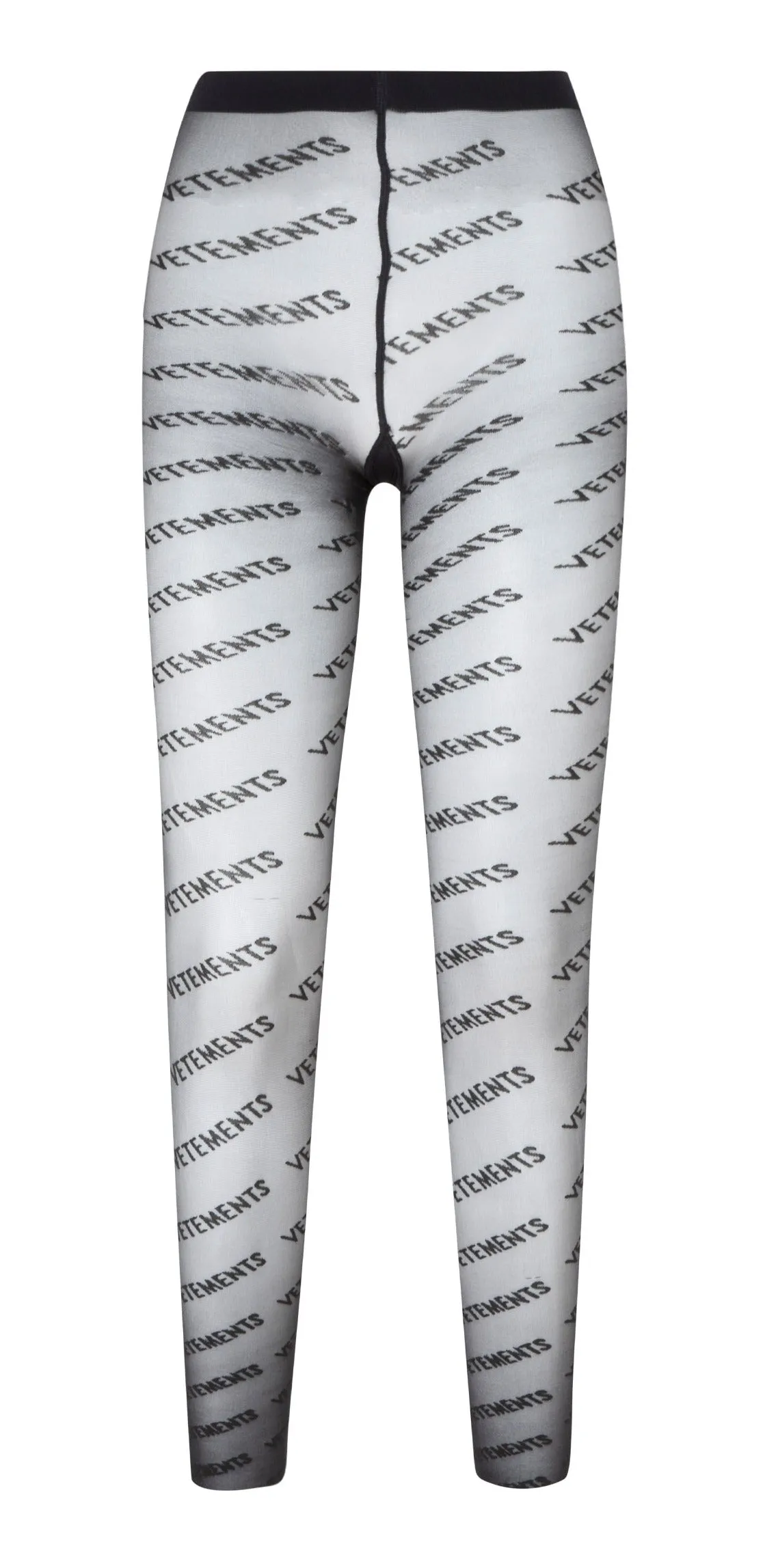 Vetements Allover Logo Mesh Tights