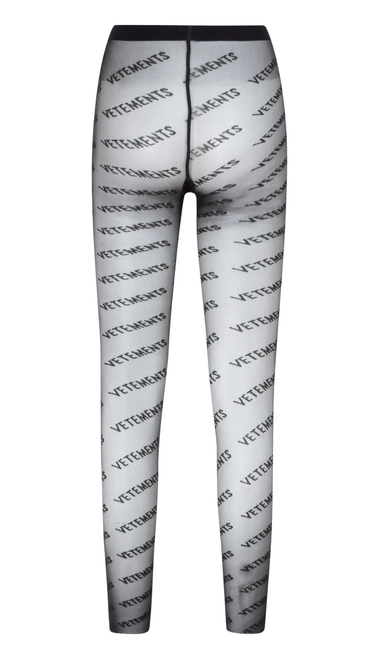 Vetements Allover Logo Mesh Tights