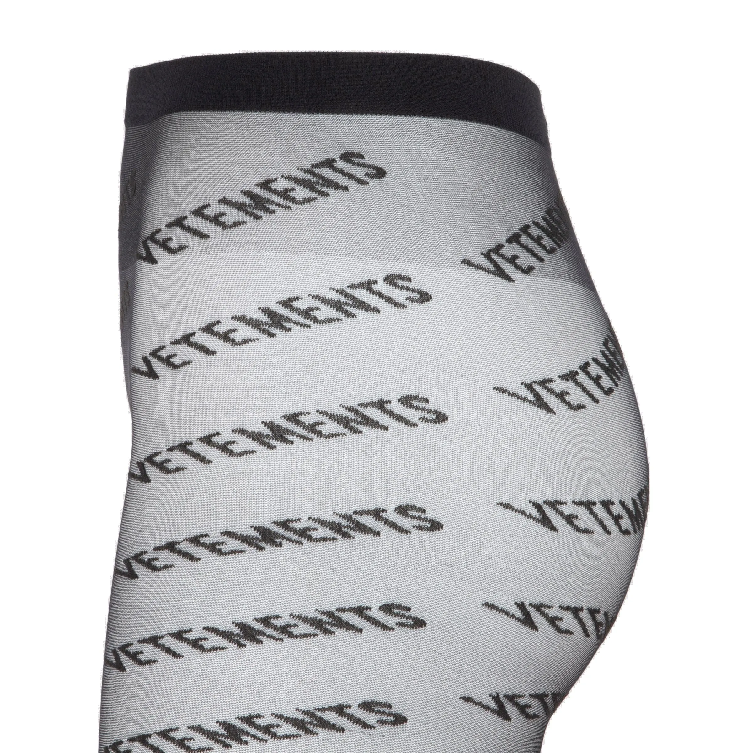 Vetements Allover Logo Mesh Tights