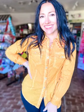 Vintage Button Down Top Mango