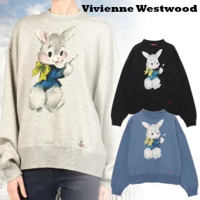 Vivienne Westwood  |Unisex Street Style Plain Other Animal Patterns Cotton Logo