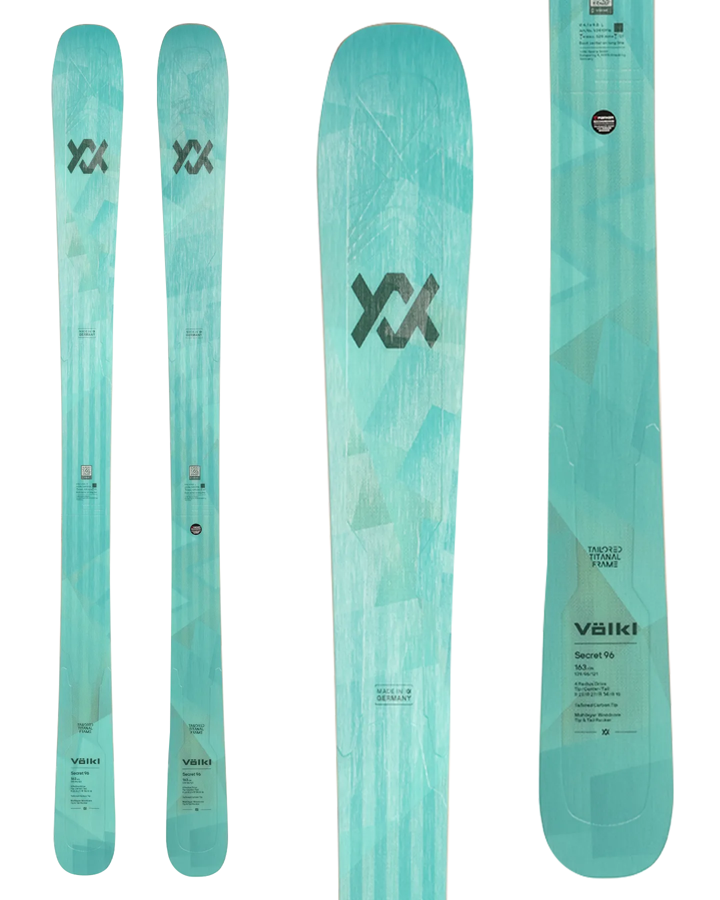 Volkl Secret 96 Flat Snow Skis - 2025