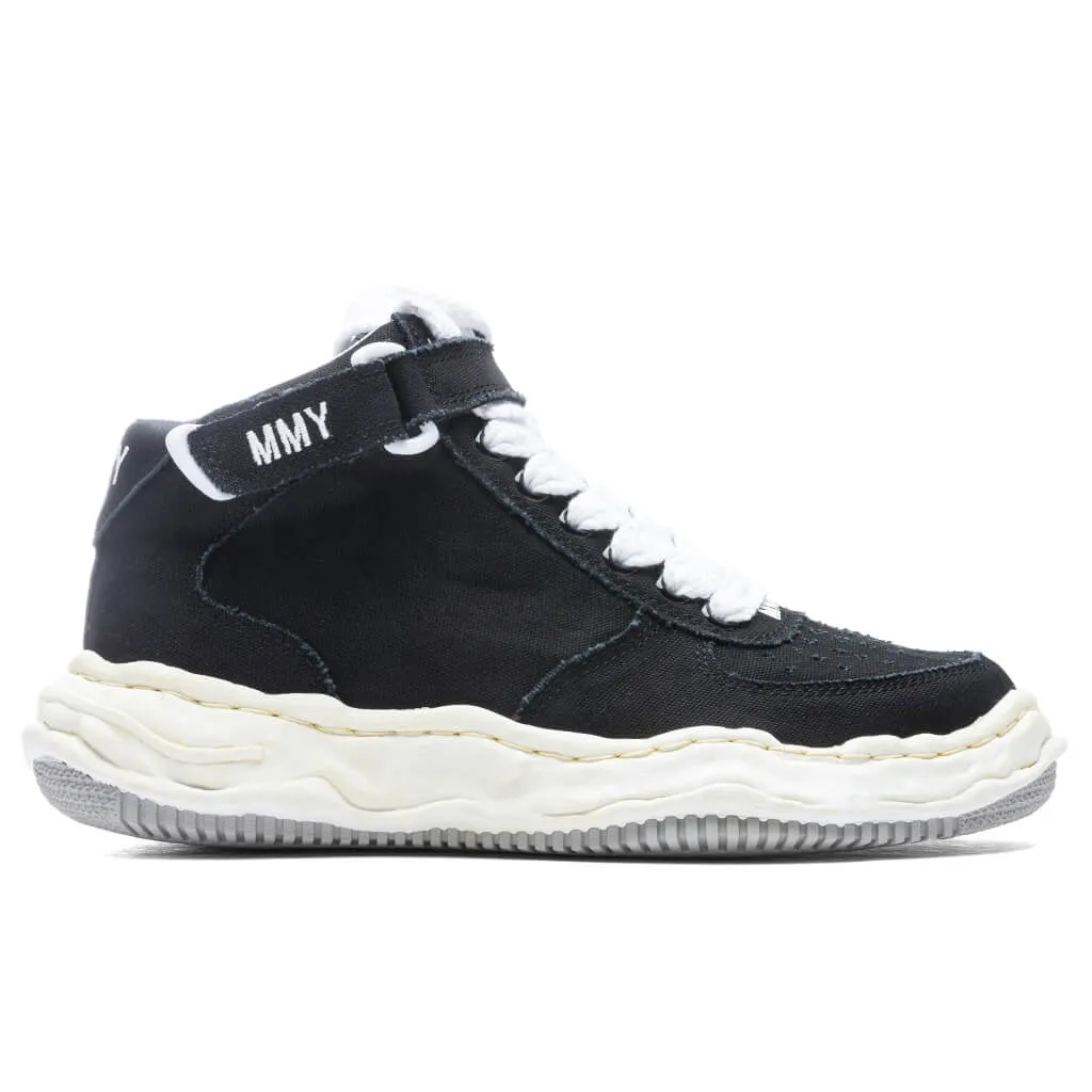 Wayne High OG Sole Washed Canvas Sneaker - Black