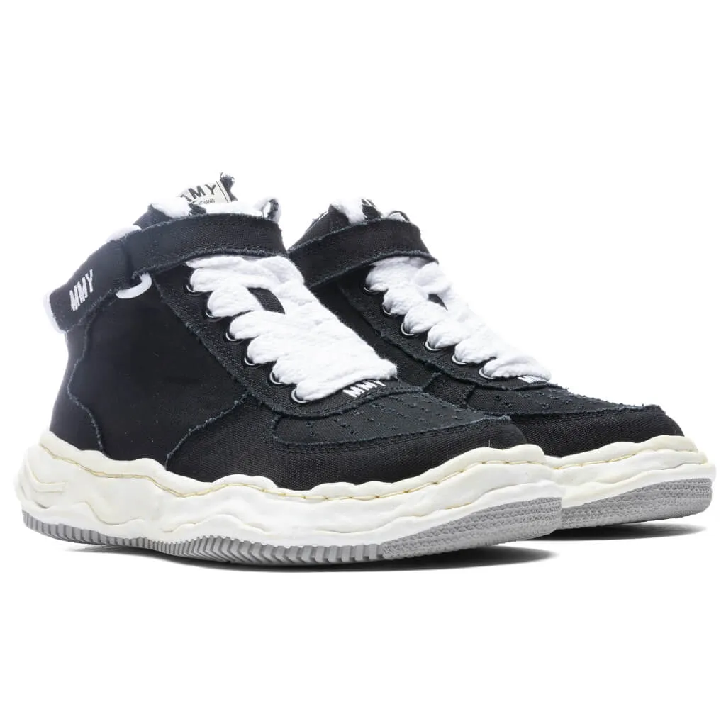 Wayne High OG Sole Washed Canvas Sneaker - Black