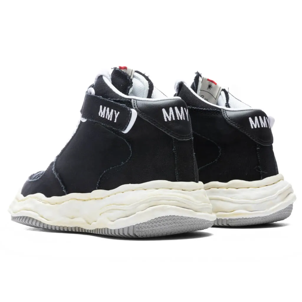 Wayne High OG Sole Washed Canvas Sneaker - Black