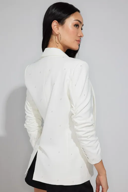 White Nadia Pearl Blazer