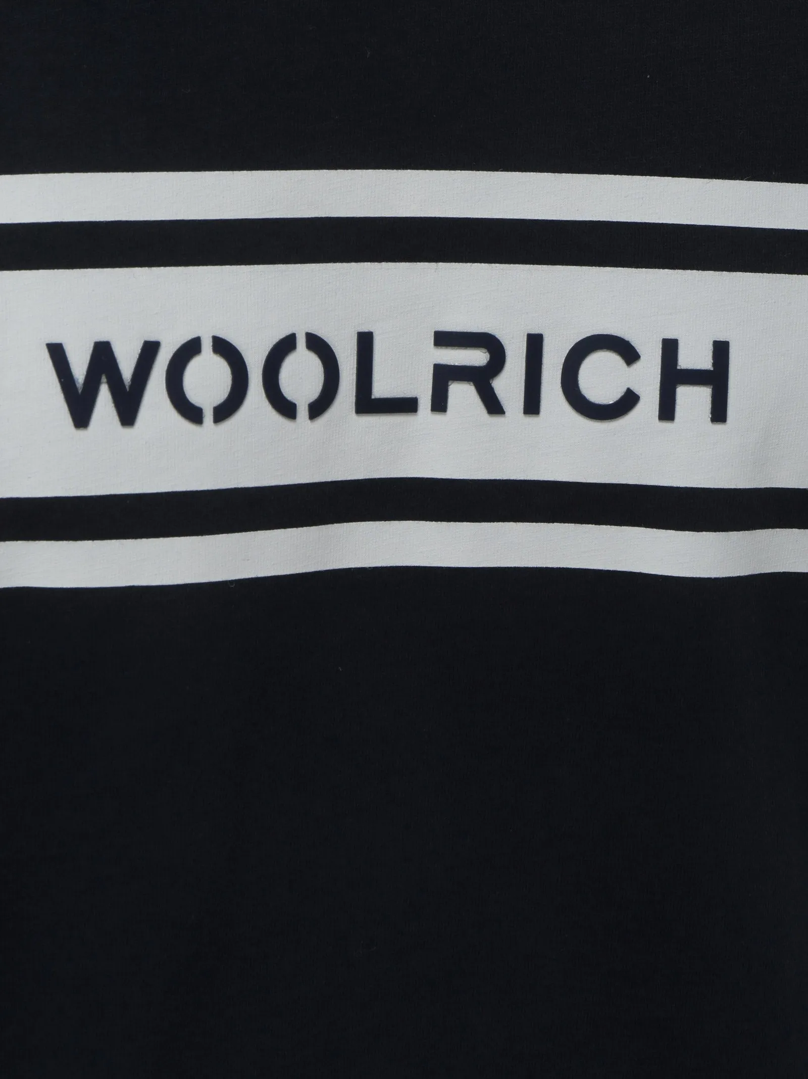 Woolrich Logo Stripe Crewneck T-Shirt