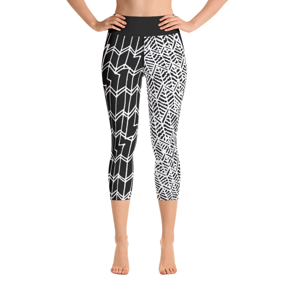 Yoga Capri Leggings Lightning