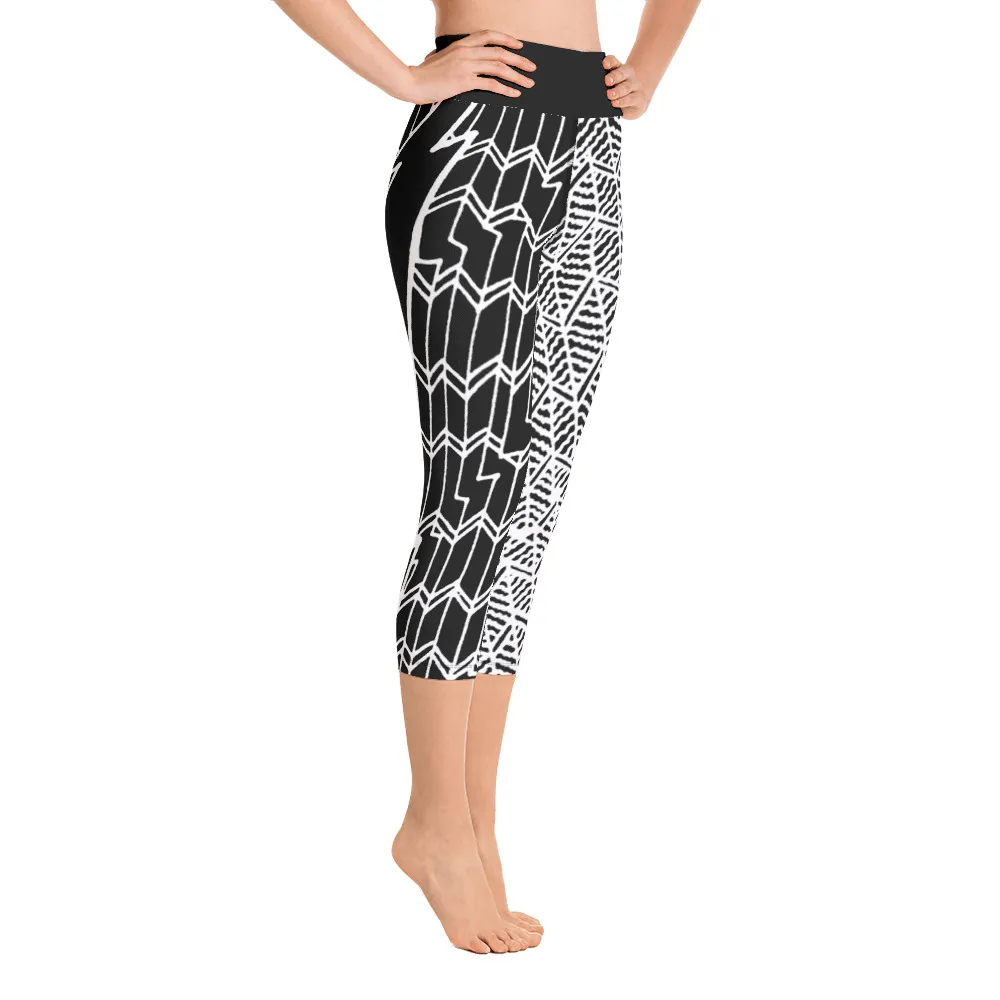 Yoga Capri Leggings Lightning