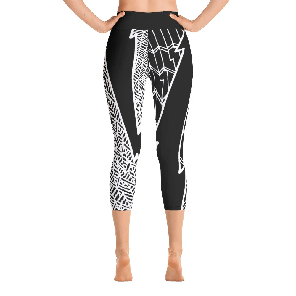 Yoga Capri Leggings Lightning